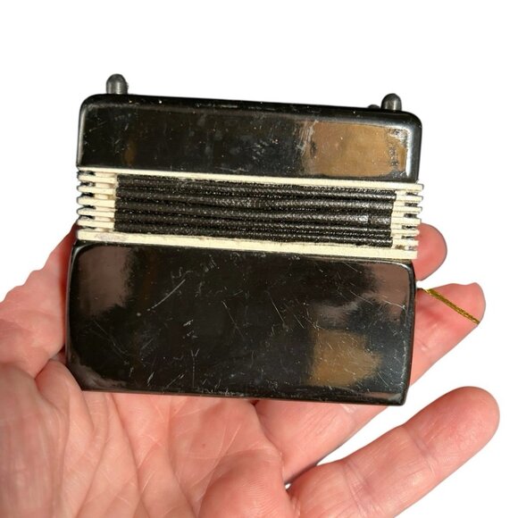 Vintage Wood Accordion Musical Instrument Christmas Ornament Rare - Picture 6 of 8